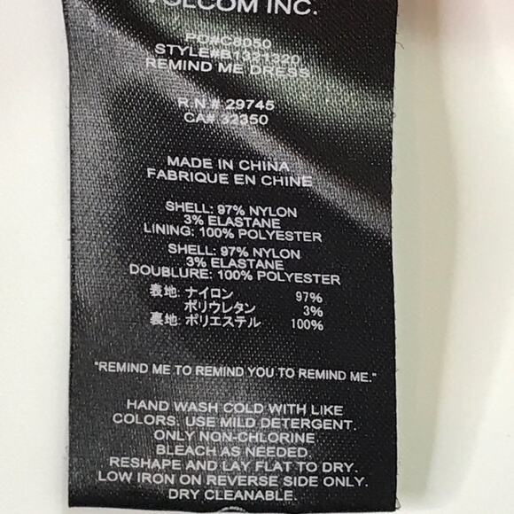 Volcom Orange Lace Knit short Sleeve Shift Mini Dress NWT - Picture 12 of 12